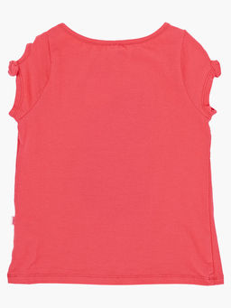 Футболка для девочки UD 3539 коралловый - Mini maxi фото 3