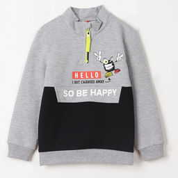 CRB wear/CSKB 62629-22-261 Джемпер для мальчика, черный-светло-серый меланж/Ex.Cherubino  фото 2