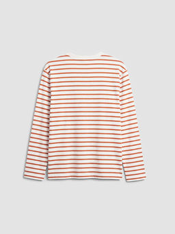 Bisiklet Yaka ?izgili Erkek ?ocuk Ti??rt