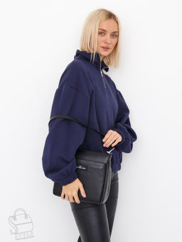 Сумка женская кожаная 2378Y black Polina&Eiterou