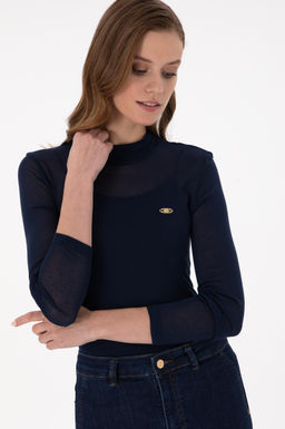 Женский темно-синий свитшот Неожиданная скидка в корзине - U.s. polo assn фото 3