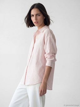 ?izgili Oversize Kad?n G?mlek