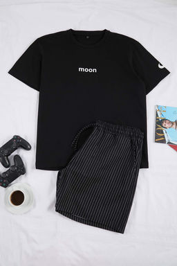 TRENDYOL MAN Buyuk Beden Bordo Regular Fit Rahat Bask?l? Sortlu Pijama Tak?m? TMNSS23PT00014 - Trendyolmilla фото 26