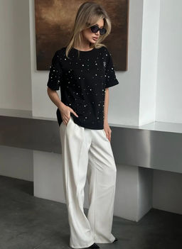 K13337 Футболка (плотный хлопок) ЧЕРНЫЙ