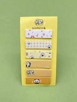 Стикеры "Panda life", yellow