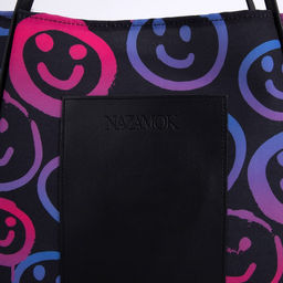 Сумка - шопер с нашивкой NAZAMOK Улыбка, 40387 см  фото 6