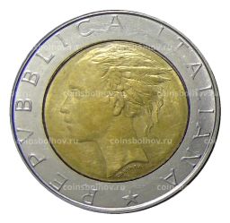 500 лир 1986 года Италия