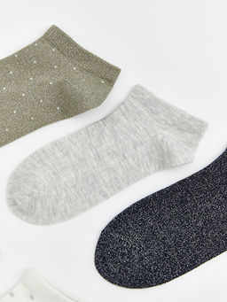 Desenli Kad?n Patik ?orap 5li