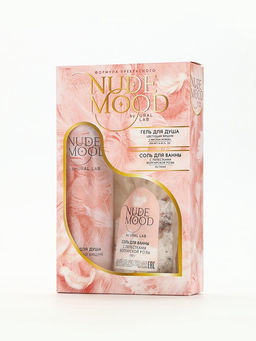 Подарочный набор NUDE MOOD, гель для душа 250 мл, аромат вишни и соль для ванны с лепестками розы 150 г, URAL LAB  фото 16