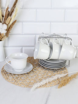 Чайный набор 12 предметов 350 мл на металл подставке / VR-6405 / - ГалеонТрейд фото 2