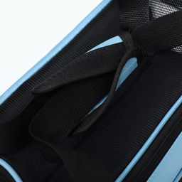 Сумка-переноска сетчатая, 48 х 26 х 31 см, голубая - Пижон фото 8