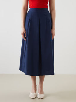 Beli Lastikli Pileli Etek