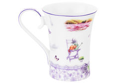 Кружка 400 мл 13*9*12 см Лаванда NEW BONE CHINA - Elan gallery фото 6