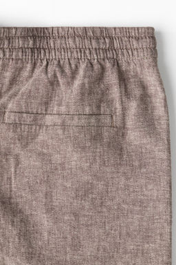 Pantal?n corto en mezcla de lino Regular Fit - H&m фото 3