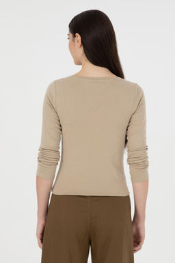 Женский свитшот светлого цвета хаки Неожиданная скидка в корзине - U.s. polo assn фото 5