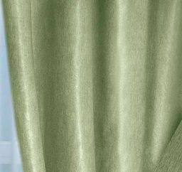 Готовые шторы арт. 106/03/270, комплект SOFT цвет: фисташка/беж. Размеры: (160(80+80) ширина х 270 высота) х 2, на универсальной шторной ленте. - Firanka фото 3