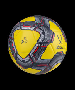 Мяч футбольный JOGEL Grand №5, желтый/серый/красный  фото 2