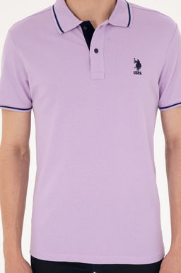Мужская сиреневая базовая футболка - U.s. polo assn фото 6