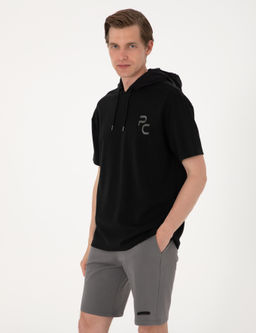 Siyah Comfort Fit Sweatshirt - Pierre cardin фото 3
