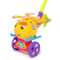 Каталка на палке Вертолёт, цвета МИКС