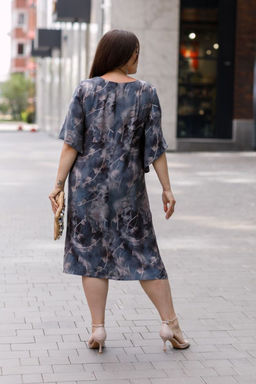 Платье Luxury Moda 1443 серый