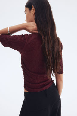 Top drapeado con textura - H&m фото 8