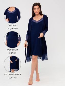 Комплект Нежность_4010/темно-синий - Ihomelux фото 11