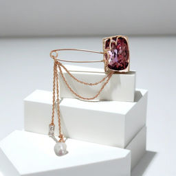 Брошь с кристаллами Swarovski