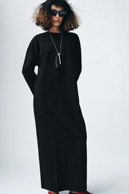 VESTIDO LARGO ALGOD?N / Negro - Zara фото 2