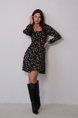 Платье с вырезом каре отрезное по талии - Martichelli фото 48