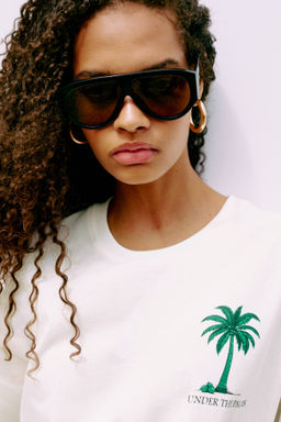 Camiseta oversize estampada - H&m фото 5