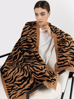 в составе ШЕРСТЬ и КАШЕМИР Большой, мягкий, теплый двусторонний палантин - Tantino фото 4