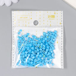 Бисер кубический стекло 4х4 мм Яркость. Лазурь набор 20 гр - Арт узор фото 3