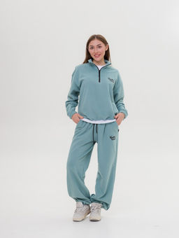 327 Костюм-трансформер с утяжками, мятный - Knitka wear фото 8