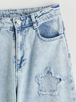 Wideleg K?z ?ocuk Jean Pantolon