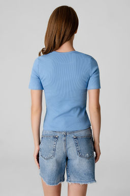 Арт.3203/4 Футболка женская 42-48 (4 шт) Цвет:Голубой - Калинка фото 4