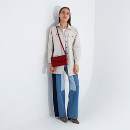 Сумка-клатч на магните, длинный ремень, цвет красный - Simaland фото 8