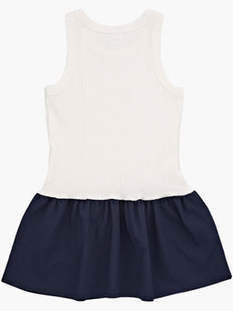 Платье комбинированное 22-7184 серый/синий - Mini maxi фото 11