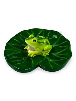 Садовая фигура 10 х 11 х 6 см водоплавающая "Лягушка"