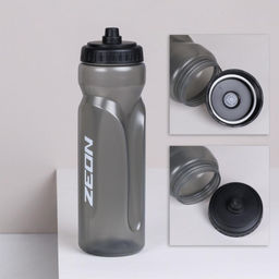 Бутылка для воды ZEON WB105 для активных видов спорта, пищевой hi-quality LDPE, 750ML цвет GREY/уп100 - Галеонтрейд фото 5