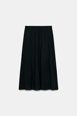 FALDA LARGA ZW COLLECTION / Negro - Zara фото 8