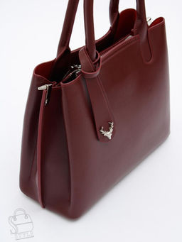 Сумка женская кожаная 1011M wine red Polina&Eiterou  фото 3