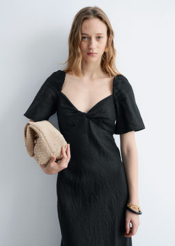 Vestido midi de lino - H&m фото 6