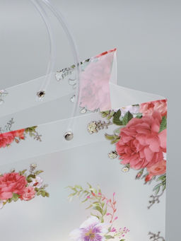 Пакет подарочный прозрачный , "Нежность" 30 х 26 х 12