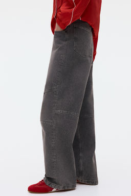 Vaquero baggy con pinzas - H&m фото 6
