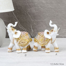 Статуэтка Слон 12,6х6х14 см / 202134-5 /уп 72/ - Галеонтрейд фото 4