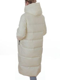H-2209 MILK/WHITE Пальто зимнее женское (200 гр. холлофайбер)