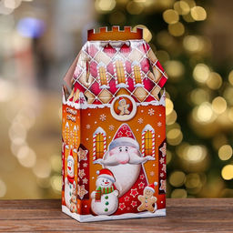 Цена за 5 шт. Подарочная коробка Пряничный 16,7 х 10,1 х 34,5 см - Simaland фото 6