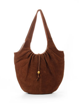 LACCOMA сумка M1018F-1-рыжий натуральная замша полиэстер