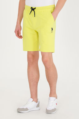 Мужские неоново-желтые вязаные шорты - U.s. polo assn фото 2